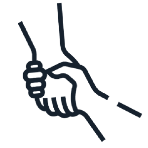 holding hands